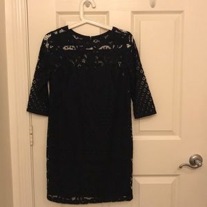 Loft Navy Lace Dress